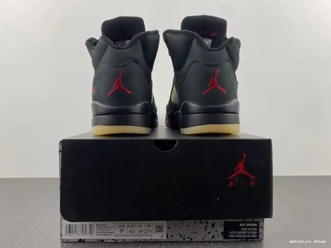 Rep DR0092-001 Off Noir 5 Gore-Tex Air Jordan 0604